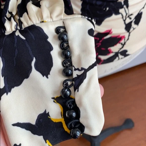 Diane Von Furstenberg floral china garden blouse top - Picture 5 of 8